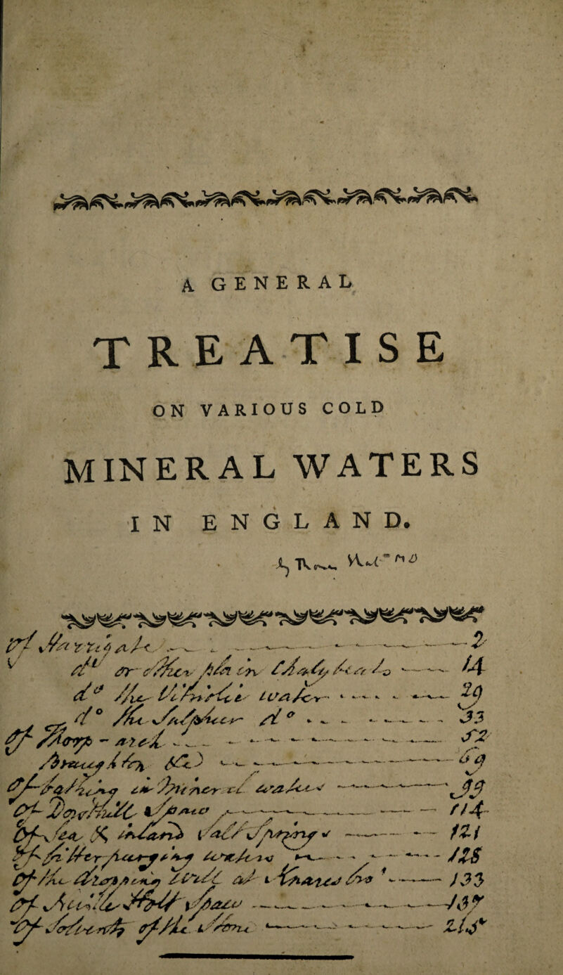 A GENERAL treatise ON VARIOUS COLD mineral WATERS IN ENGLAND. Aj TV«-»_ VU(' * D l?/ v fei Y U f A ^ /iA #Y fa/^ZCt- C7x /'/I &//., /< <Tt A tA1 f/l.C^ /^rl-{./ * *••••*- *■ A S/m. f^~ /li & «► ^ - * * ~ /ttt'X. - ,_ — *-- •*“ ^ X Xr\ <^c 3 *~**- p- -*— *—- ■•— '•-* -— A? AA-f 2/lt/\*>r rt X‘<7}tf/vu/C' l ,.■*- ---- is Sf^ca-*rJ> & i//Wf&y « — '//cryfatj-j * Astc/tr 2 v *-*— - - •*--■ Pf*/X<- t2s2.&%/> Z'lil*) &J- LX>7 vfeatt; - - A__ - —.—, 7^/Xc. isX&rK *—'—- '• ' *- /4 sz tS~q fa — r;4~ — /«/ — ns — A3 3 —-J&? — Z.&