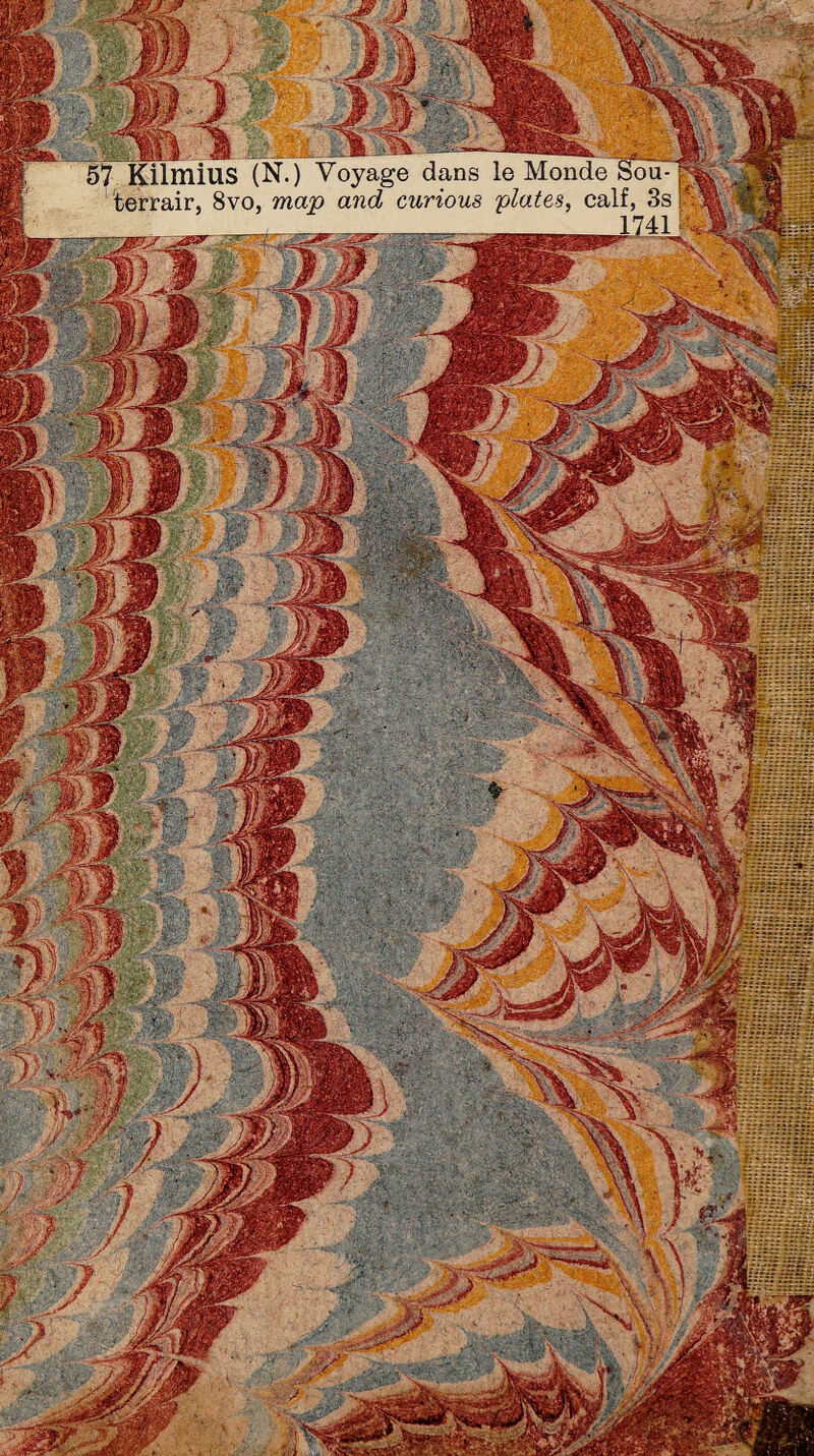 57 Kilmius (N.) Voyage dans le Monde Sou terrair, 8vo, map and curious plates, calf, 3s
