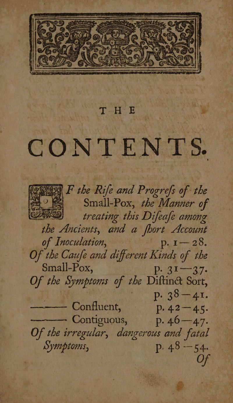 ‘ena a Rife and pasion of the 2 Kel = Small-Pox, she Manner of Wa treating this Difeafe among “Be ‘Ancients, and a foort Account of Inoculation, - p,1— 28. Of the Caufe and di ifferent Kind of the Small-Pox, . 21—37. Of the Symptoms of the Diftin& Sort, : ip. 3841. Confluent, p-42—45. ——_-——- Contiguous, p- 46—47. Of the irregular, dangerous and fatal Symptoms, p: 48 -—54. O +