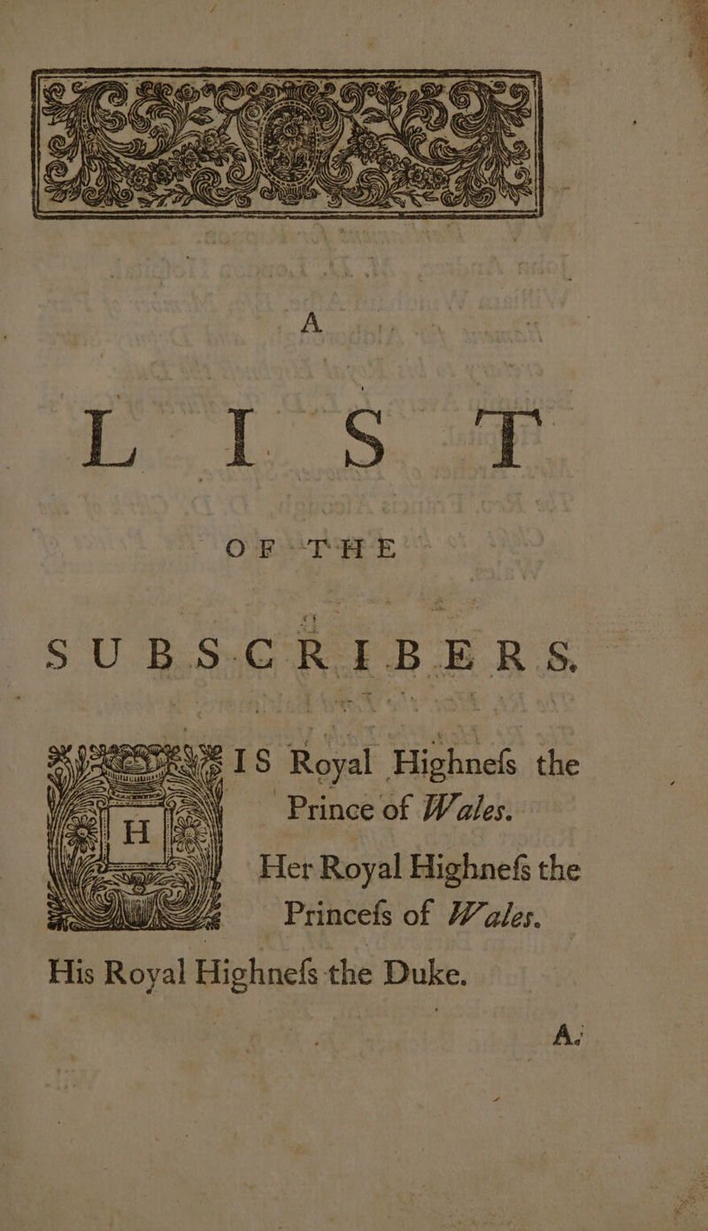 ff ©) \\\\wae wa . Aa H = WAG ING ERO Saf Ns 224) FAK Hh ) 5 SSA UL ZI ieee f a / SS * (CS) aN Ih) Sr { LINN on Se ofa) % ‘ee wr a\ y Ap ii - BPMN. SS al aie rh ea7s € CG) loys x oO) | A hea The pK, ie GaSe Le SUBSCRIBERS, ; WEIS Royal Highness the “j —- Prince of W ales. Her Royal Highnefs the | Princefs of Wales. His Royal Highnefs the Duke. ie : A.