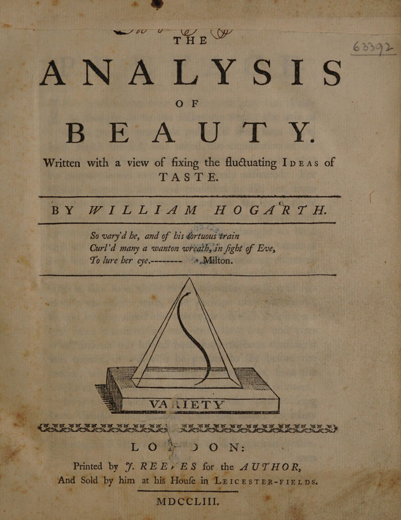 ea aE sae Y LOA yy : } Ca T H E WH fo» eM c ; O22) 7 ‘RNA LYSIS Bee eA. Lp) Phin ¥. Written with a view of fixing the fluctuating Ipzas of TASTE. OCGA R TH. ~~ BY WILLIEAM-H “*.Milton. REID _ Printed by ¥ REE? ES for the 4 UTHOR, fe And Sohshe hy ss a at his ‘Houfe in ‘LerersteR- FIELDS. Sy ae getocee “MDCCLIMI. ae