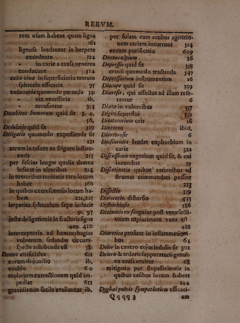 gites ets IU vs. Mgnofa- bidowus in herpete Zion, dtmdedeubeenson i 324. LI * c ^ odncariea exbfs veneres ^ «vieonducunt..- gitur! a1 »* coealei viue in faperficiario tantum ^st» fphacelo efficacia. ^ 29$ ; Sulnearia quomodo Panis 331 Ee 2 vwixneceflria |. . ib, Lbs -caecuhntur.s -— 334 em Dumorum. quid fit. eq 1 ! i9 -$6, datus: via rema quomodo - dixpulibpds fit dae terii US rp ;: wi Y utrum incalore an frigore infüru. ooenda- * esas nima per fafcias enge qualia damna *5 Anferatin ulceribus. — 254. b ? de E teibruibus excrefcentislocum ha- iit beat... 22522; - imperia (phaeelum fepe inducit m 2s caeli: 9 d: hzmorrhagias 10s cfpeüeadhibendaet ^^^ 38i Deates artificiales — €612 *T-eorumdisundig . ib, vvewulo 00 3070610 Lr: audqimmdionem quid; im- $ pediat | «ies ÓI ognavitisuon facie erellutar ib nemcariemincurrunt — 334 oom shi M *.699. Dittecalpum . ———— Deprefio quid fit fit. E. . «ranii quomodo tra&amp;anda. — 347 Deprejjorium ioftrumentum..— 16 Diacope quid fioc us 239 Dierefis , qui affeQus ad illam refe- rantur .* 6 Dieta in volneribus /7337 Digiti faperflui EM Dilatatorium Of9aadso des 36 Dioptron um ePi me PET e ibid, dino Heo 6 Dic[corides. laudat: eupliorbium in 1 care - Difcuffinis negotium quid fit, &amp; cui ^« Aneumbat zr «39 Bisnis -quibus* rationibus :'ad ftrumas commendari poffint a aee AUR 5o aber apo Dislocatio, diforfio o: T:oesoog Difhicbiofs..— os S86 Divisatio ex filliiteneQ uae feai- !osonem utplurimum. vana. eft 488 DinVetiea profunt ip irnflàmmatiom - bus. Jebeteus. ST Peg 61 Doleris &amp; ardoris fi ^ aiias genui- tos* ma cadfa eruitur. - ^q «afi ies locum. habeat 144 iile pétois porke eflicadi Q44453 am l