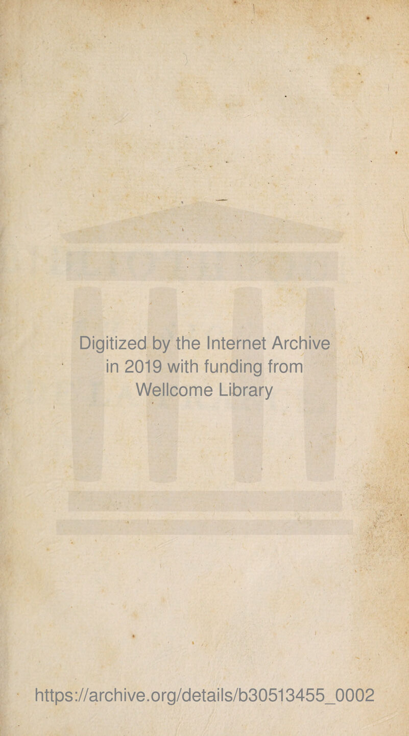 V. « Digitized by the Internet Archive in 2019 with funding from Wellcome Library -V v • ’ • '' • ’ «y ^ 1 . ; •.*.*. •• • y i. https://archive.org/details/b30513455_0002