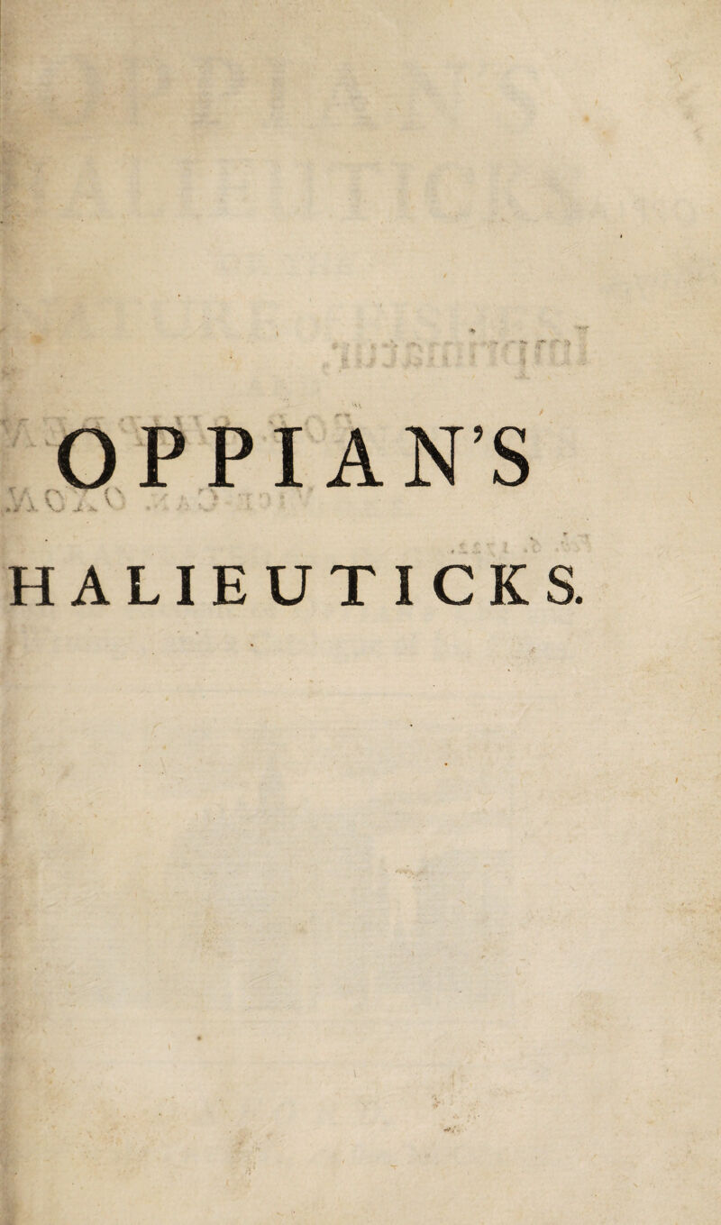 \ - V*. HALIEUTICKS.