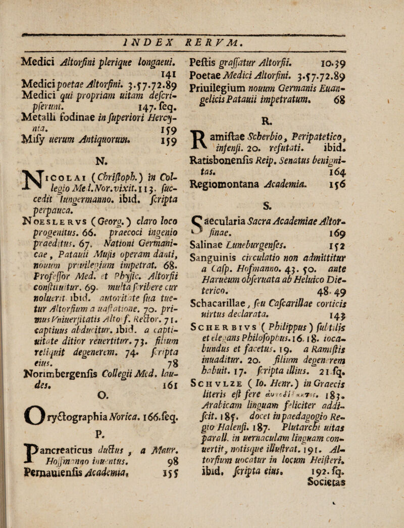 ——mmrni m a jtfi-i*i'«i.i fWiwji aw INDEX Medici Altorfini pkrique longam. 141 Medici poetae Altorfini. 5.^7.72.89 Medici qui propriam uitam defcri- pferiint. 147. feq. Metalli fodinae in fuperiori Hercy¬ nia. 1 Mify uerum Antiquorum. 159 N. Nicolai ( Cbrifloph.) i» Co?- /ea/o Afe/.M>r.t;mf. 115. /#c- ceirt lungermanno. ibid. fcripta perpauca. Noeslervs (Georj.) claro loco progenitus. 66. praecoci ingenio praeditus. 67. Nationi Germani¬ cae , Patauii Mujis operam danti, nouum privilegium impetrat. 68. Frofeffbr Med. t* phyfic. Altorfii conftuu tur. 69- frihere cur noluerit ibid, autoritate fua tue¬ tur Altorfium a uafiatione. 70. pn- musVmuerpiatis Alto f. Reftor. y\. captiuus abducitur, ibid. a capti¬ vitate ditior revertitur, j}. filium reliquit degenerem. 74. fcripta eius. 78 Nonmbergeniis Collegii Med. lau¬ des. v 161 O. OryftographiaA^onc^. i66.feq. P. Pancreaticus duftus , a Maur. Hojjmmno inventus. 98 Pemauienfis dc adama, 155 — .... , ■■ w. w»r|r ■ rg-J Peftis graffatur Altorfii. io. 39 Poetae Medici Altorfini. 3.57.72.89 Priuilegium 000002 Germanis Euan¬ gelicis Patauii impetratum. 68 R. Ramiftae Scberbio, Peripatetico, infenji. 20. refutati. ibid. Ratisbonenfis Reip. Senatus benigni¬ tas. 164 Regiomontana Academia. 156 S. Salinae Luneburgenfes. 152 Sanguinis circulatio non admittitur a Cafp. Hofmanno. 45. fo. tfsfe Harueum obferuata ab Heluico Die- terico. 48,49 Schacarillae, /e# CafcariOae corticis tiirtus declarata. 145 Scherbivs ( Philippus ) fultilk et tiecans Philofopbus. 16.! 8« /oc#- bundus et facetus. 19. a Ramtfiis inuaditur. 20. filium degenerem habuit, j 7. fcripta illius. ° 21 fq. Schvlze ( Jo. Henr.) /0Graecis literis eft fere durcSis jgj. Arabicam linguam feliciter addi« fcit. 18f. docet in paedagogio Re¬ gio Halenfi. 187. Plutarchi uitas parall. in vernaculam Unguam con- uertit, notisque illuflrat. 191. Al- torfium uocatur in locum HeiflerL ibid* fcripta eius. 192.% Societas