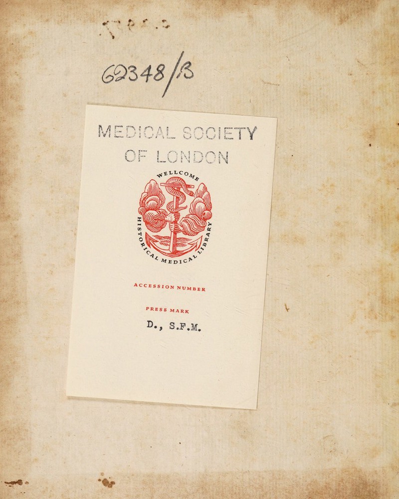 » * ■4' accessio*number PRESS MARk D*s S.P.M. fw»n cire^^rn J