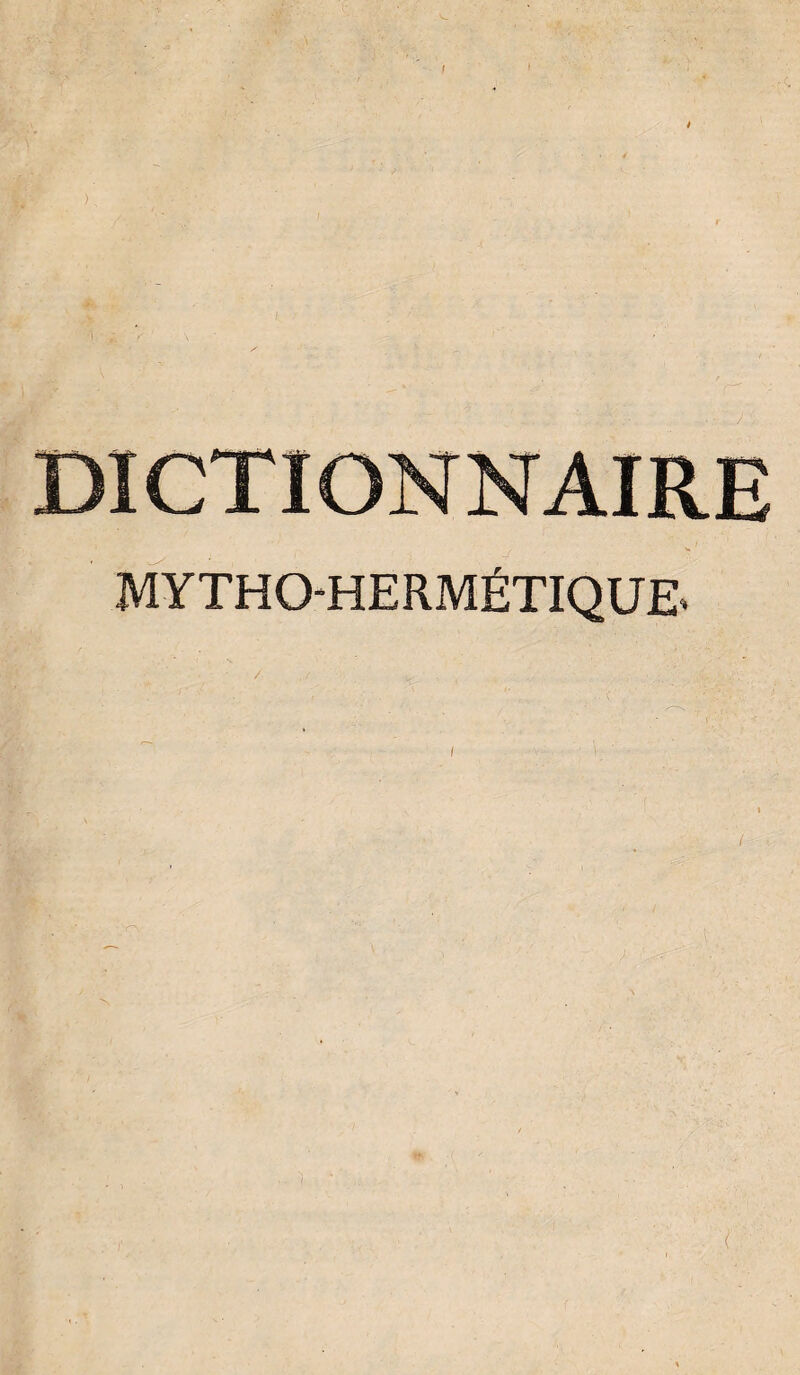 MYTHOHERMÉTIQUE.