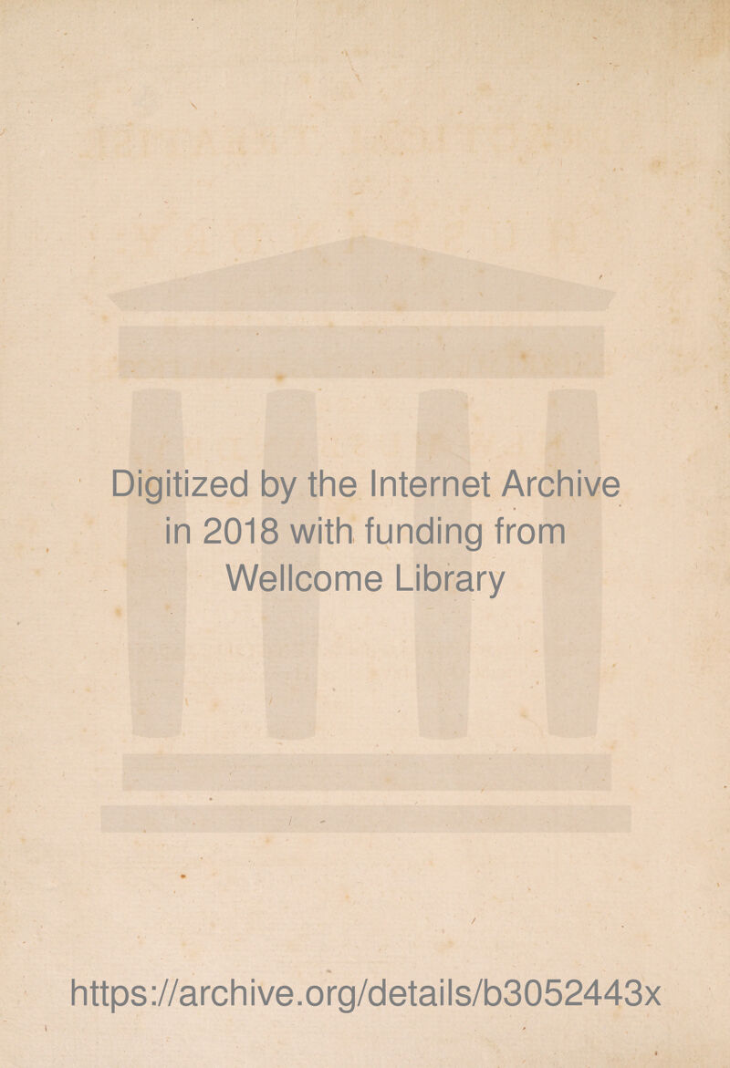 Digitized by the Internet Archive • • in 2018 with funding from Wellcome Library \' 'I l 4 S \ / i