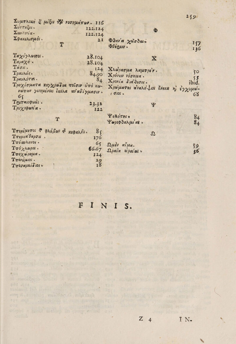 SupTKow $ {4t%is $$fo$t)pcxra9 . I iG Xuvth£is> 122.124 XujJ JQVicC • X<p*ASkiff[lQS » T 122.124 21 T**u>\0om;. 28.104 TcC^X«' • 28.104 i <2 07? * T pxukQs• Tpctukorw. T'p»xivt**r* ZtyXpGtbi* voicrtv viro y®V®* yivopi'yois htkx wtfctPiypoujiv * Te*r*wpy«* . TpVXQQVYiCC * IZZ 124 84,^0 T Tmpiperos 9 (pkigaV £ XSpCthtii » 8f TmpAxQapJis * g jP 176 6j Tvro^hGopos» ' 66.67 Ttox&PW* • 124 T7TOViptlOS . 25> 'TTrojctpxtfios * 18 Jf? t 36 fyOlQgJMV » Xx»px&pice \ce[MrpQfr » fo Xpomv Vocxffptot. Xpovtot ^locdecns. ibid. XpcopcaTOS UVxkfJ^.lOS iviy.% H? hx^*~ i iTIQS • 68 4> ‘SPs&oV#* e 84 ^apo^ukfju’ Ui • 84 A f Il/^oV uiyict. ?5> Slpxix & paias ®> 3*