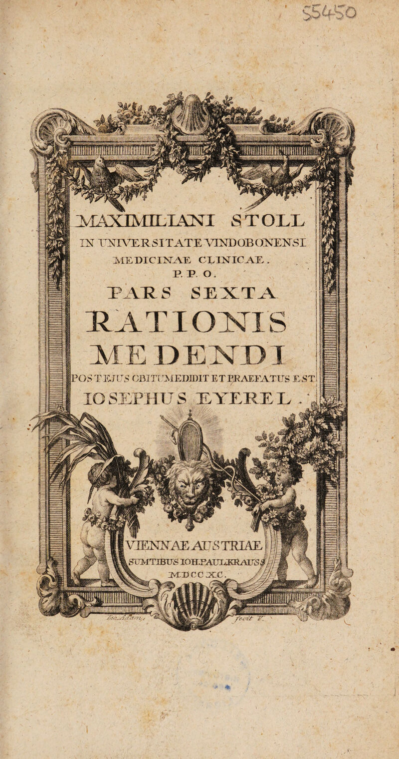 s54'So MAXIMELIANI STOLL POS TEJPS QBITUMED3DIT ETPPAEPATTJS EST VIENNAE AUS TIUAE, 11 LSUMT3BUS IOH.1AUEKRAXu5^J4 :m;dcc:xc. 1 /'MM ;?b i •V'