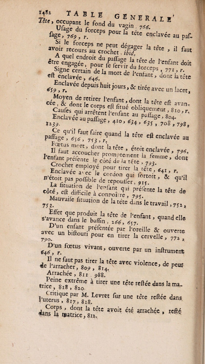 ÏJ*Sl TABLE G E m tr » ' “P** le fond du v».i„ , * * * Hfë «, P°“ S *' itofc „ pt ■ 4'r=ssr',,to-iifa“ 4“ 5«g&d”ô t rfÊî, iVfa* r'f‘“ d“ «fiRSf,*h * ÆfflS» «,E“?V“ )«»>,& «,c„«c „ lacet. Moyen de retirer l'enfant, dont la tête eft a«n S-aules qU, arrêtent l'enfant au pdiic-. »* ’ ' ^Jclavee au paffage, 4IO, ^4 rV** h tête efi enc!avée a“ ÎHaut Te-°rt ’ u °nt ,a rétc > «oit enclavée, 794 i-ega„t pté^tedeS :a7;~- *»* EnrciavéeeamPecTe [Z T 'Y*'.’ H'‘’ T’ «■étodt pas poflibie de ’ & ^ eôté, eft difficile à con^.-rT, g?*** k ^ de ^Mauvafte fiction de la tête dans'le travail, 7Ji, «sas :ê:ej:j;f3nt • ^ ^ D’un enfant préfentée mr pnrpîlN a aver .m k.rlv*tnree P« 1 oreille & ouverte 7iïo» b ^ 1 p0Ur en tlrer ]a ce^elle, 772 s r““’ °v“ P“ ™ inUramcot d.'i'câT.jri: ;.é'e av=c ™ta“-dt ■« Arrachée , 81 j 9ss. nkc^ITlT à tlrer Unc tête^càiashm^ l-uterusTs^' g!sLeVret f“r Ue téte reftée dans dam°ïr™«°nt ll téte avoi* été arnchée , «ans lÿatrxce ^ 8isa