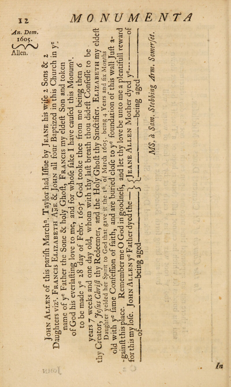 II An. Dom. 1605. (yyv) Allen. MONUMENTS V 1 rj .G X U s s O X <xU H .jo #<D x S-M. *-* £.£ C/> *t-1 ,X5 CD <£i ^ N1 D X 2 O- HJ ctf CQ £ 3 G O s C/3 e ^ G j_i O ^”8 G a o w '’O G CD X VD £ G X <u 03 xX 1 to X I cS *tJ a J w £ <J W 3 cS L> >,2 x<H <D t§ <D >>« 6 -c CO G W) o .SO CD _m X ^ D - £ nj X £ 2^5 c — P , 5-1 -i- U-* ' ‘ X <D yo *GJ H id P3 S ^ x *J C -i-) t o <0 G >1 O 'Ho CS £ CD rt & CO ^ <D cs a £ o v 'T^ 3 D ° ”0 5-1 <D 00 c3 00 * ejj^O .£ G <u G .O G G a-J <D O X *-» CO 55 Id CJ u 55 «5 (4 fe <D CS <D <D X Uo o X *o 8 ” <d o ^ X ±> X .«. o c^ 2  >-. JC y rrc- o J5 O -a 55 X i~>X ^ o *-» cpt fcP-5 „ •^bO^u'-0 1^-50 <d X <D ^ > o u ' G o x <3 w cj G -G ^ o (4-4 >-» O T3 O - 0 u 0 a 55 < w l ctf *•« r ^ r, |25 o X 2 »rS <D ' CS X o v-t rt _ « *5 2 • *-H ^ CD co .CO X O K-s «D G O X Q X cl ** • D U £ QJ o fo §c 1 s <L> 2 a ’o cs <u t3 > G S> i-> Vi <U X U-. o w < % X o u 55 x X [t. C*^ <u • 4-> ^ N U-< co i-. D O o -w c 0 - ■ — >-. -o -o X O u. _ 0--0 > 0 o >> X1 <4 n 0 Ho-G ^ Dd ^ c j- G ^ ^ G S-G rj .G CO Cg X X h o <y *tD i- G ^ G H O r D -Si O x Dng 3 -5 ^ 2 G O q c^ cu £ • ^m“‘ >i— >- U O ci D D > CO n (D £ D. CD X a CD £ CD o X 00 >3 Q g o |o *- u_ O <L> £S 2 of' C^ W rt , <D CS ^ V ci C2 g*£ .2 S^u. x a o ■ . to o p-. yo 3 ► ^ - *-• 00,o i Ch <c_. g3 <D Co 9i -6 CD 00 «J OS g-g* W *rj j 2 < 55 In