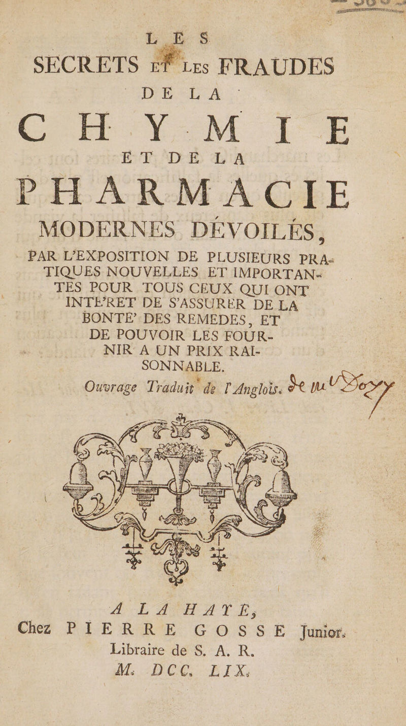 SSSR, EX An oe MODERNES DEVOILES j - PAR L’EXPOSITION DE PLUSIEURS PRA: TIQUES NOUVELLES ET IMPORTAN- . TES POUR TOUS CEUX QUI ONT INTÉRET DE S'ASSURER DE LA BONTE’ DES REMEDES, ET . DE POUVOIR LES FOUR- NIR A UN PRIX RAI- SONNABLE. Ouvrage Traduit’ de l'Anglois. de si Bey oes eae 5 CE = KT tie > 1 à ‘ r« 2 Mk À à Mew > fe oa “ à ROLES. Nee . 3 : eae 2 =a AR CORPS * NS o> ss ot Tt “ # es ae = See gt = 53 Va : = ° Hf A } D A LA HAT Es Chez PIERRE GOSSE Junior. | Libraire de S. A. R. Ma APOC FIX,