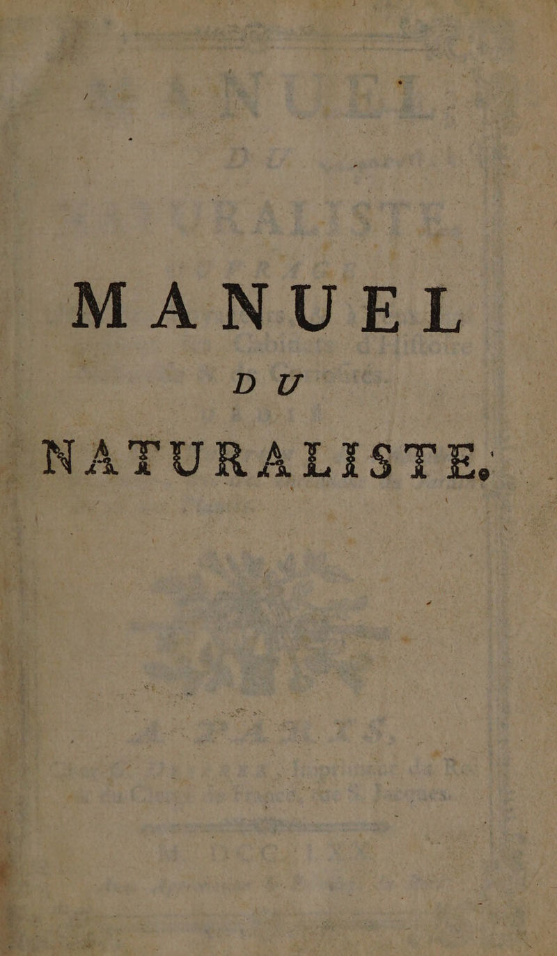 MANUEL - NATURALISTE, |