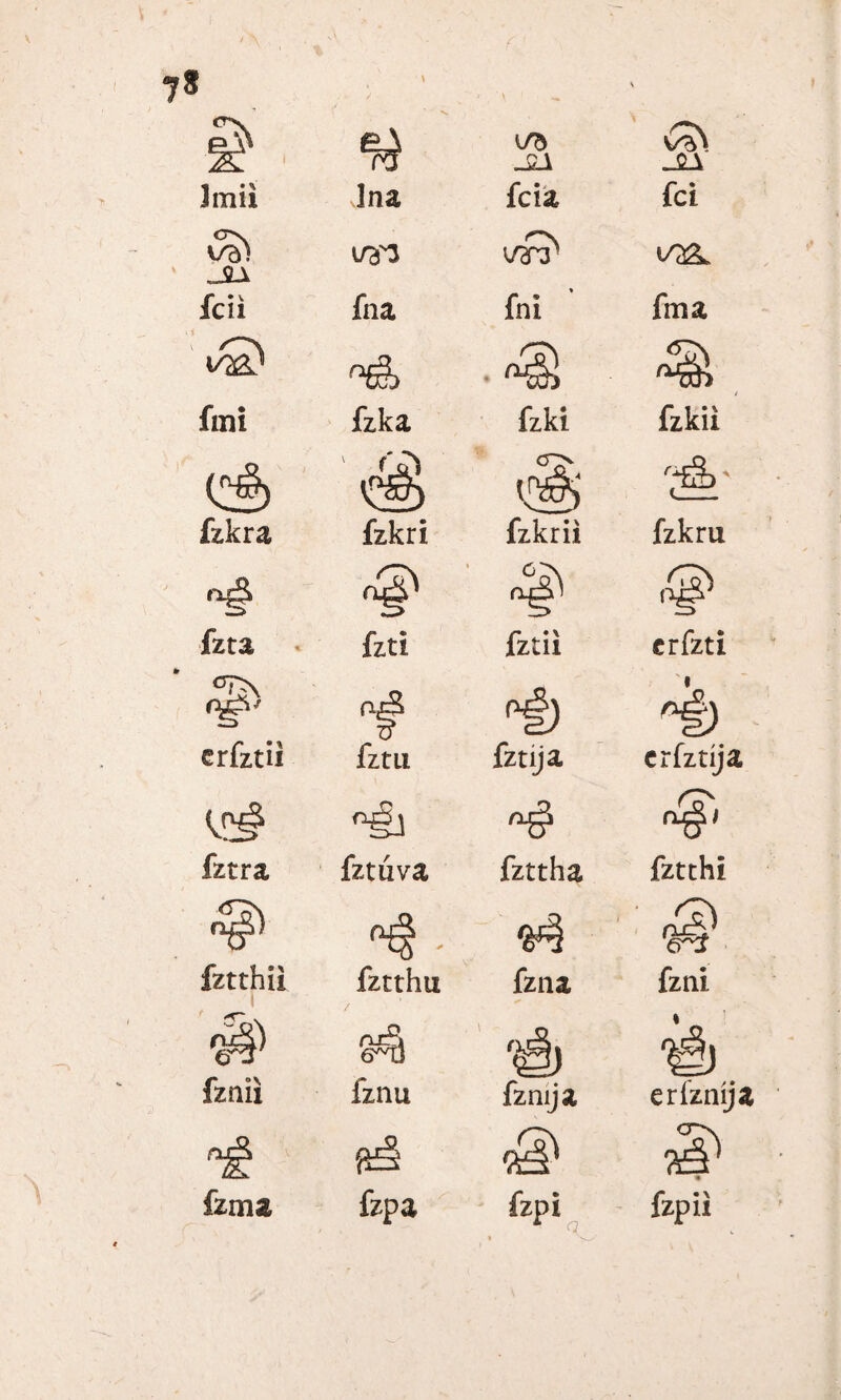 \ 7* Jmii Ina ,JL± fcii fna «/2 fmi fzka fzkra fzkri fzta fzti °£\ AfS erfzrii fztll ngj fztra fztuva @ - fztthii i fztthu fznii fznu fzma fzpa 1/5 _2_1 fcia fci W3 i/£L fni fma / fzki fzkii C7> fzkrii fzkru 4§^ fztii crfzti Pf) fztija crfztija fzttha fztthi fzna fzni fzmja er fznija