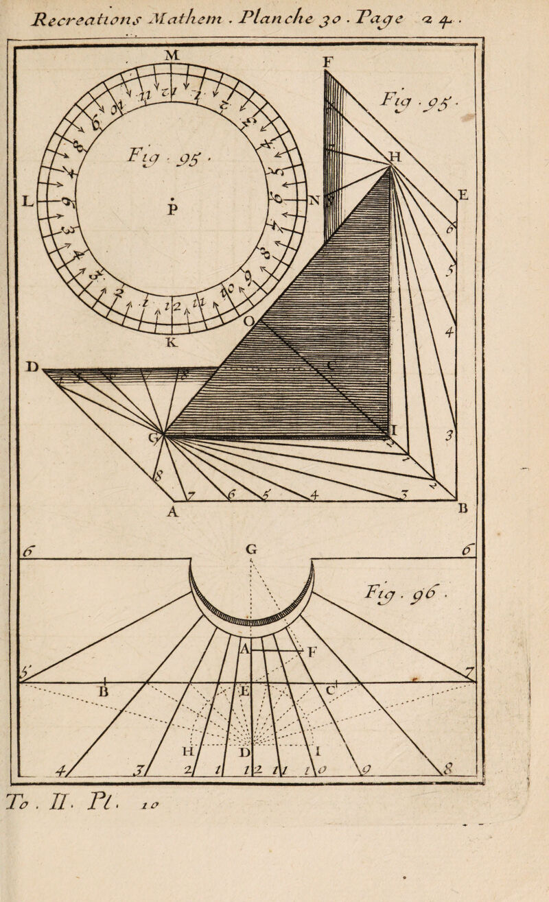 Récréations ^Mathcm . Planche jo . Pa^c <2 To.ii^n. . O