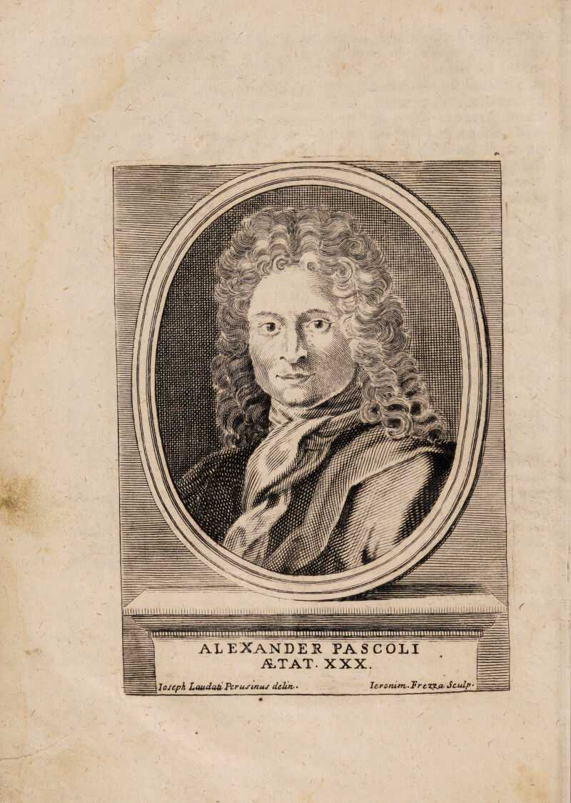AL EXANDE1 PASCOLI ATAT. XXX. Ieronitn'-l'rel&P' Sc-ulp Joseph Laudati Per usinus deluv l