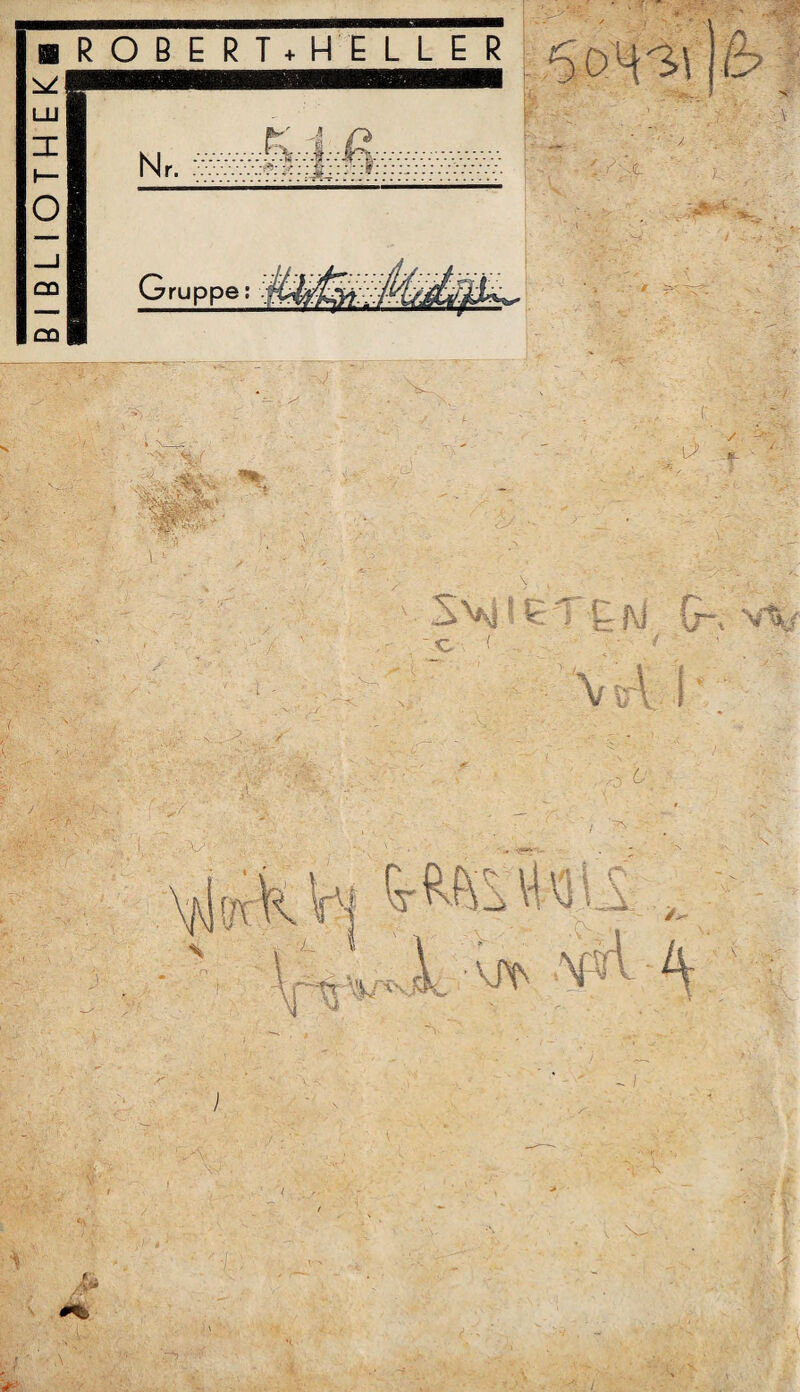 BIBLIOTHEK« ROBERT+HELLER g !