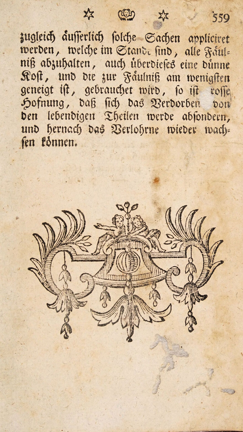 $ugleicf) dufferHcg fotc^e eacgen appltciret roerben, tDelcfje tm ©tonfci ftnt> > alle $aul= mg abjitgalten, attcf) übecbtefeS eine bümte $o(t, unb bte jur ‘Ja'ulntg am menigflen geneigt tft, gebrauchet wirb, fo ig roffc, ipofnutig, bag gd) bab SSerbocber. ton ben lebenbigen Xgetleu merbe abfonbecn, «nb gernacg ba$ SSerlofjrne ttuebev n?ad> fen fännen.