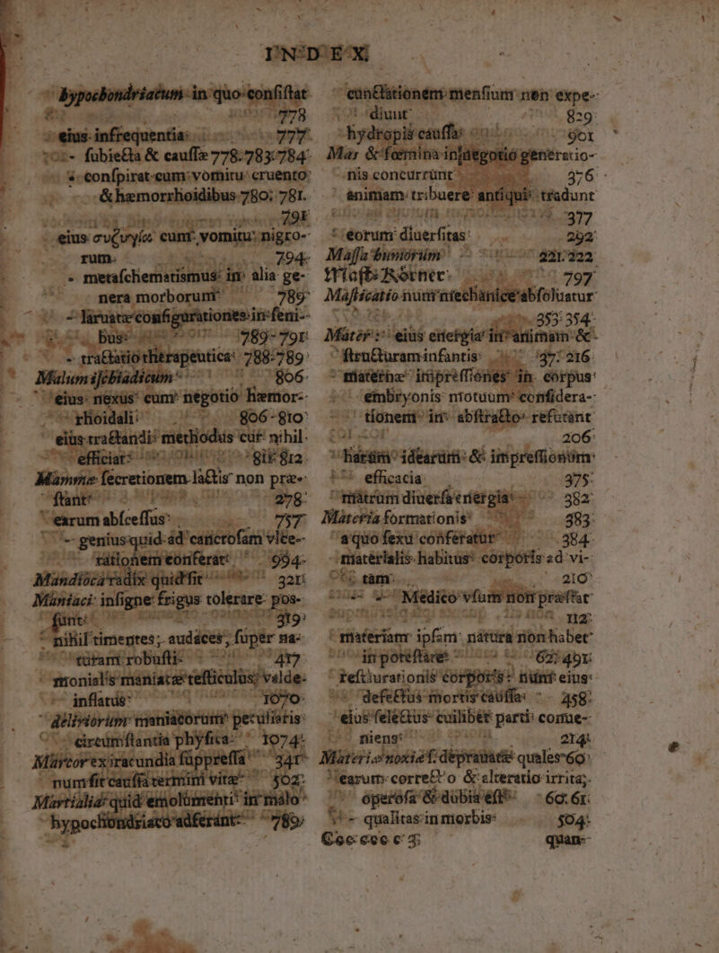 fü and ing dabis Gur s eius.infrequentia. 10:- fubie&amp;ta &amp; cauff 778:783:784: , nd Ux etr sol eruento: qe Li Vos ti ^ Am »  EJ mo a d Bx nera o féereiomm lir non prae ou: Np Its 0 mg T vermdiefis | ESSM Mündiei i inf ge log tolerare: - - P e ISIpe* tO - 02MM EI? s epp eed üpér ma- UC varamrobufti- ue S9 o a kionem menfiam t expe- / ses 829: gibson N pifi'i €i. tréorumr » diuerfis itas um Maffs duniórüm : rd vesci T x à Miet om chanice' CU QS 254 355: $ Márosis: eii —: s Rirn&amp;turaminfantis di cor cor 206: ^ Bart: ideardrti «B ispéinm L^. efficacia: ptrüm diuer ienergia! Blizevia formationis is aquofexucofétatur ^ ^ 384. - mriatérlalis: neis dina 2d vi- of tam: ORAT Te y E 7. Meli viuis noniprafiu eup Ife Uu Yin $356 p , dis AIO n2. ^ maferianr ipfam: piti qb Bn Dill Tom  . T us AC A - 458 euefelor Cult p pin come-- [4d niens iP ESGUIH four corre£o &amp;:lteratio irrita; Q^ épiér buie - 6a. 6r. ^- qualiasinmorbie ^. — $504: t ieu: iu quan--