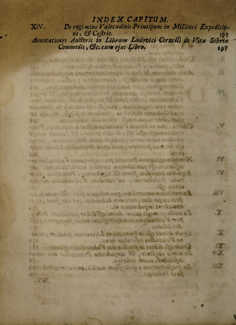 INDEX CAPITUM. XlV. De regimine Valetudinis Principum in Militari Expeditio¬ ne 3 & Cajiris. > 15 3 Annotationes AuHoris in Librum Ludovici Cornee Iit de Vitee Sobria Commodis > &c. cum ejus Libro. ipj ti I.- * ■' i-.' t' \ ■ , ' f * ’ K S *V> * ■• <■ K 'rV , i .* 1 rj«. ^ i . * .‘i Y,A v# • . .*. ^ * ■ ^ 1 > . . '• v v »k’ - 1 * * * V* y , * •%? « • «- ' . - * • * J • v 5 y £«. ^ » * * i ■ » - «• v *(; *• ( ^ • * ’ * • ^ ' i . \ . A * «i ■* i . V ... #% H. . v ? t \ t * 1 . * i i \ * • r. . -; » 4 «* • -V v \ ^. ^ V * ; r 4 > ; • • • X * v-» *'.; ?' ' \ is*' * • 9 ■ - s 'V ■' ■ . . . A*. ; ^ ' 4 ^ . ' ' * ... rw • *» •* ‘M i >.'*•: t *, ■* *4 * • \^Vv w r 4 l A ••*• ••• - A Vt. • . v » + , 'Vi * -•. it '.2*W, ' i. « M *« V;' «i . -y..., 4 **%-•• *vi „ V . ». 4 ■ '4 ^ t ■ . s- >» ’ ' t . ** i ■ ’ Uv .3 IVY \ Ai - v‘i' v.;uv.^\'V<* (4 t 4T ' y;< . . * v ... V ■ r ' ., .• . r.-t ■•, \ > . u* v\ . £ ■•. 41 #>A 4^ * An .3 .■-«*. . 0. ■ i. J. ■■- . . Kl , 4» v • . 4 *» 3* •- 4 W ^ *. * -Y| » 11. <f > '•■ * v \\\ 'ffi. 1 ^ i , • 4* l'' . ht -V ^ \ ' N • • -i >•• \ '•;* • Y;- > - . • i ' K •! * 4 j. ’ ♦ '• v  v -.V* <♦ f . a 'u -r i :VV d :< *vy’ v , , • ■ ■' AU J- » ■ ■ > V- ■> ^ , • 3 • -« i »•'. • * W j <■'. ■ ' v ' * . - («*•*• 4 ^ ■ *», m * < 1* . * • *-'j ♦ *> ’ -* ' -U\5> ^ 1« 4 Vs) iviVs^V ' ‘i ‘ U 4' * “>4 . v* *. \ t 4 ; #.** %• V y' .tiv V ■A i t v v k>ik #