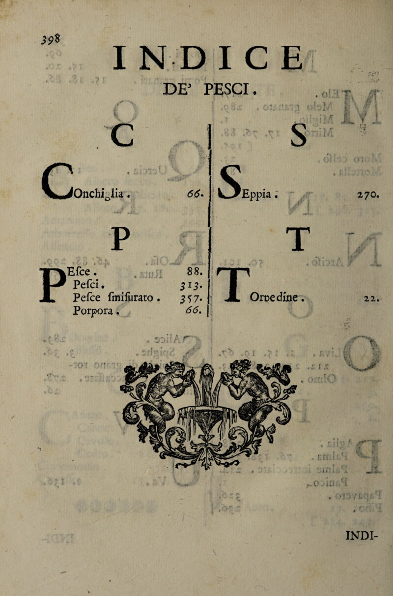 I 39^ IN DICE f, * ■i DF PESCI. i. c ■^.jr (' t' s Onchiólia. 65. Eppia ; P V.', • . 'Ji'i!. 88. Pefci. 515- Pefce fmifìirato, 557. Porpora. . 66, • V ic- ^ ì t A ^ .•» C f! , '. i f-, » »-■*•,.• •'. ‘ '. ‘ 0'' .^0 ✓“ ; .♦•< T Oroe dine. o... . * *. ■ I 'r . r- : \ :: . r ,Y' A«.iv ^ K ?. r - ?:ri. ^ r ^ ■ il •’ ■ •: 270, ■ Xr ì; j f j ? 22. T > Tv. ,.16'**^ *T;T*'* C i^> V Ivi «c i Jv INDI- I