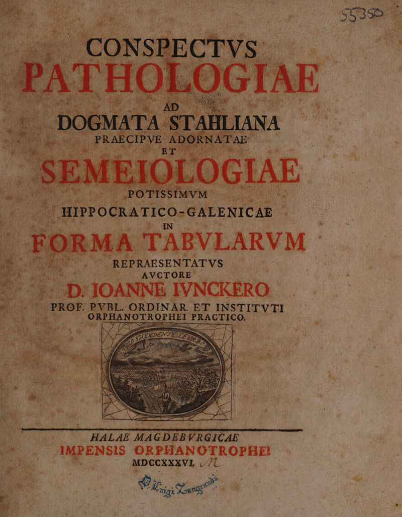 RAE SENTATVS. AVCTORE . | n pond ide ET INSTITVTI Lan Dn CHALAE MAGDEBVRGICAE T PENSIS ORPHANOTROPHE | i ; ; .. MDCCXXXVI, JJ Ü y