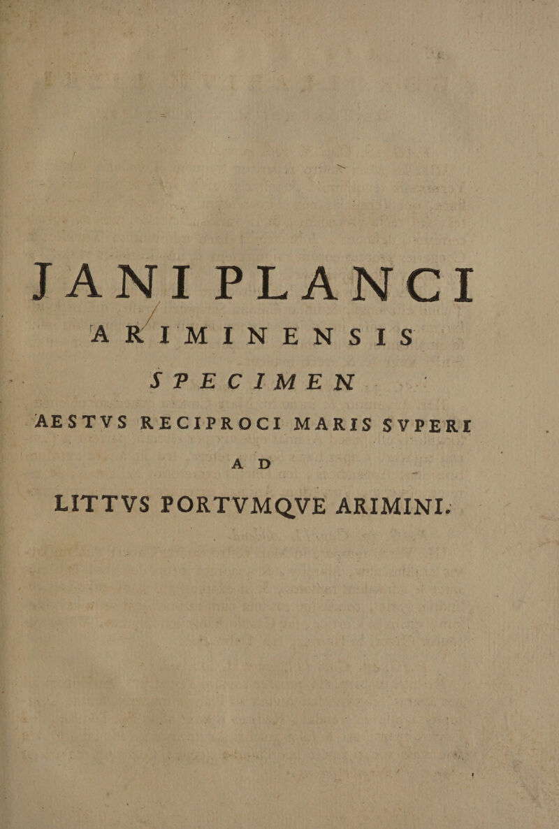 2e, DBANIPLZANCI CARIMINENSIS DOT ROC UM EIN. So P MNA RECIPROCI MARIS SVPERI E 29e Meg Thu | LITTVS PORTVMQVE ARIMINI.