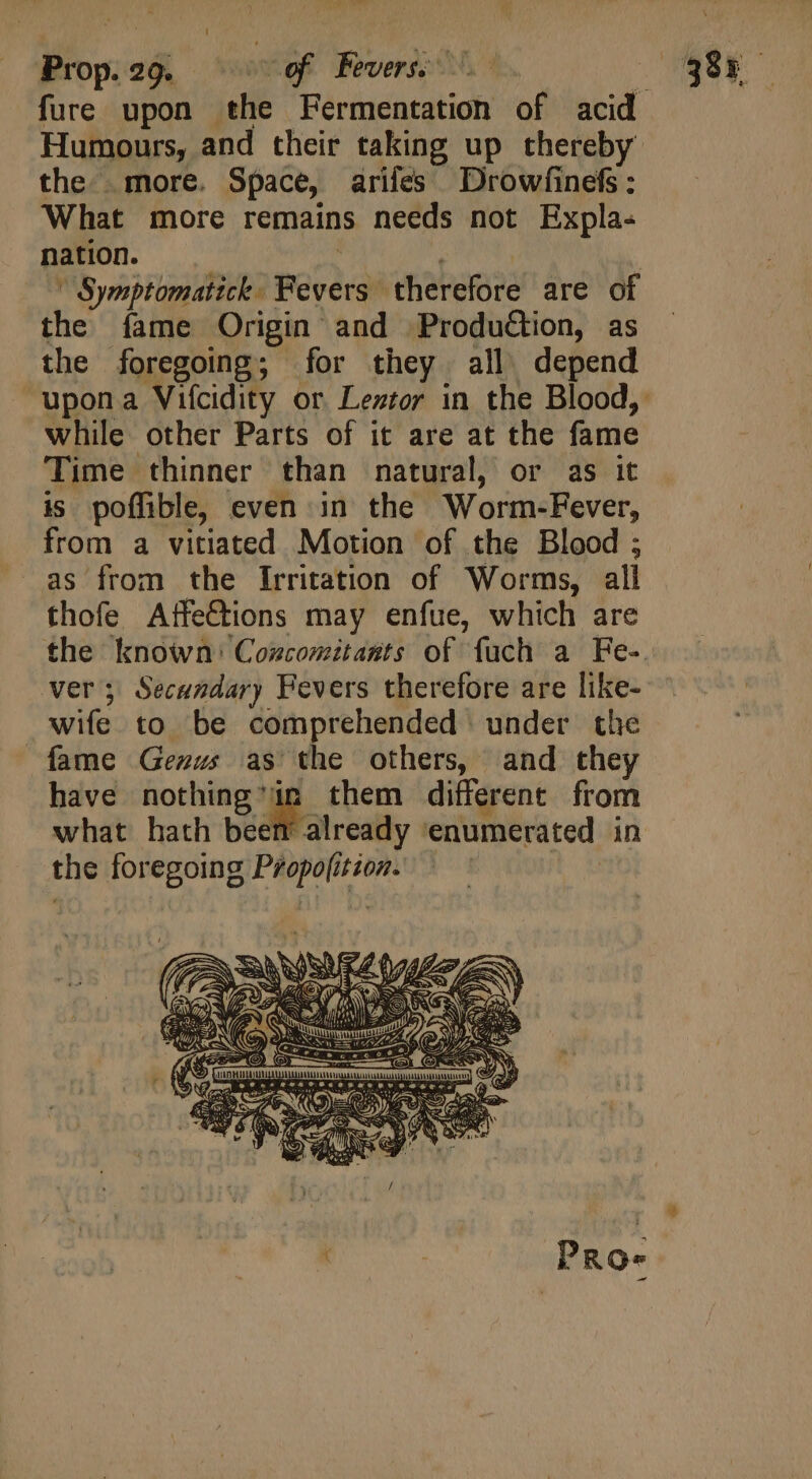 NOUS iios: 2g, 6f. Fever the more. Space, ariles Drowfinefs : What more remains needs not Expla- nation.  Symptomatick perdi therefore are of the fame Origin and Produétion, as the foregoing; for they all depend while other Parts of it are at the fame Time thinner than natural, or as it is poffible, even in the Worm-Fever, from a vitiated Motion of the Blood ; thofe Alffe&amp;ions may enfue, which are wife to be comprehended under the fame Genus as the others, and they have nothing: a them different from what hath beem already enumerated in the foregoing doces ition. | SN NA SUX Use peas (Oe,