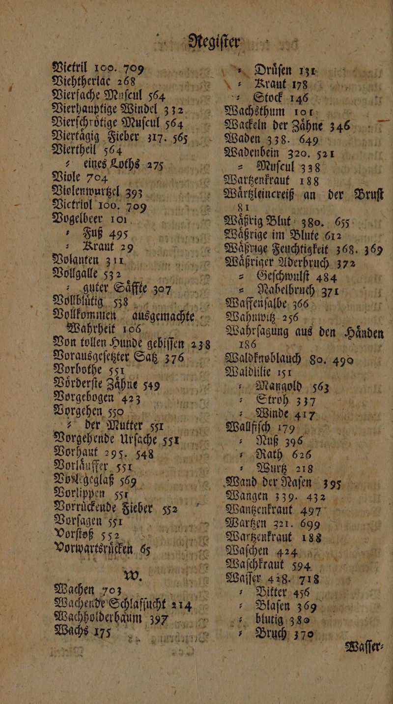 — Diehtberlac 25. Dierfache Mufenl 564 Vierhaupfige Windel 332. Dierfchrüfige Mufeul 564 Diertheil 564 ^ (cites, Asia 275. τῷ Dinle. 70%, ua. Dielenurgel, 393. Bogelbeer 101, | Buß 495. Dokanten BAT ae iow Bollgalle Coe N ‚guter. CARY 397. Gibgeimadte ς Mahrheif 106. Por tollen Hunde hin a 438 *Borbofbe qi eoo Borderfte Zähne LUC wea ibi Norgebogen ' EEE TOR gegeben, 50, der. Mufter s s SBprbauf 295. 548 os: chcalaf 9, Dorlippen ssp - SQUE AGE MI Yorftef 552. I Machen 203 Wachhoiderbaum 37 \ Araut 178. God 146 . MWardeln der Zähne 346. Waden 338. 649... 10} ABadenbein 320. 521 eite - Sufcul 338 Warsgenfraut 188 Wärgleincreiß an der. Sruft I | 655: wäßrige: im SSlute 612 0... © Mäßriger Aderbruc 372 = Gefchmulft 484 —— * uns aM Waftenfalbe: 366 : pias - Sbubumig 256 . Ba brfaging aus ben Händen amalofreblaud 80. 2: ε Manaold 563. Stroh 337 T Winde 4 rts ^j Jf 396 - x au | Math | : Wirk 218 Mangen 339. 432 Wargenfraut δ: Kr Walchen 424... MWafchkraut $394 Mailer 478. 718 : ‚Bitter 456 Dlafen 369 . i: n πο, eua rud) 379 m. effe