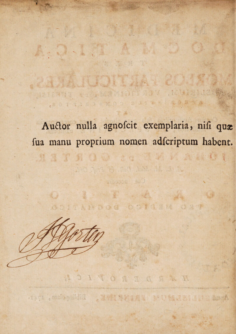 Audior nulla agnofcit exemplaria, nili quae fua manu proprium nomen adfcriptum habent.