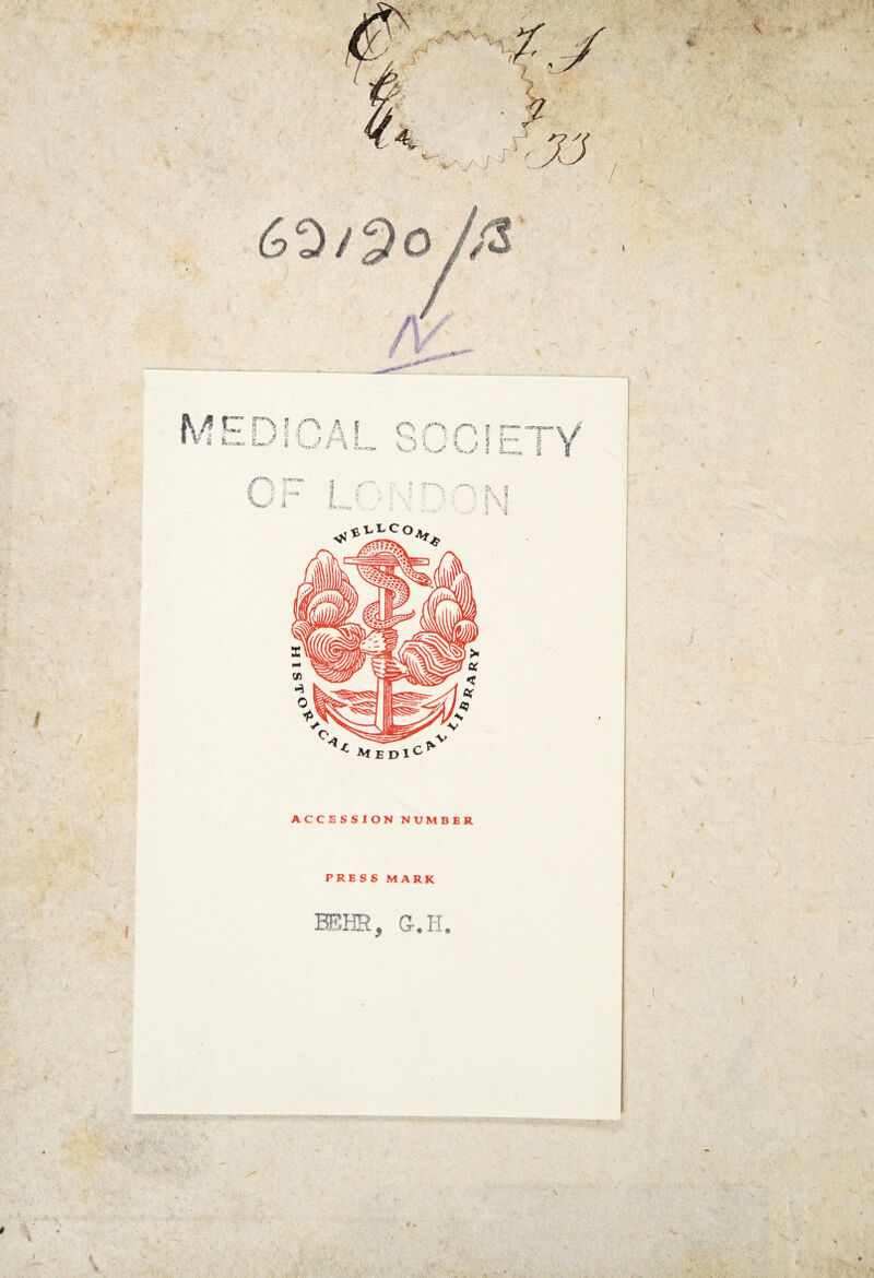 ACCESSION NUMBER PRESS MARK BEHR, Cr.H.