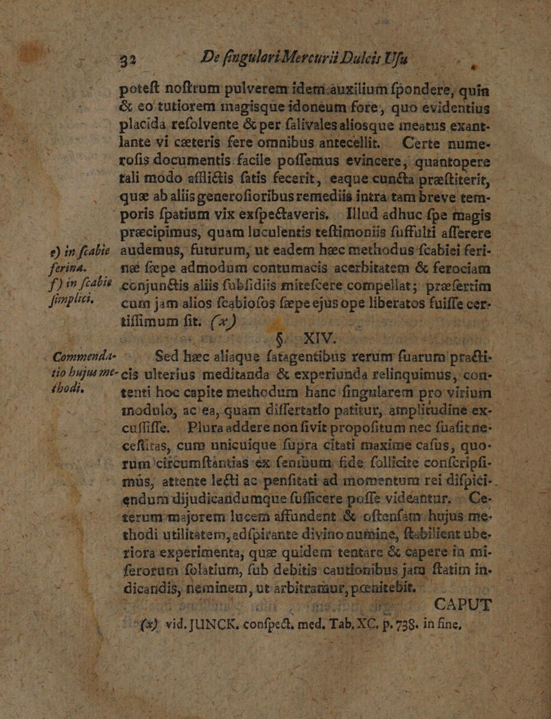 ETT qe * Ju oc 32 e De agile reni Duls * 2: Ba, — ce s& eo tutiorem magisque idoneum fore, quo evidentius feima. .— n& fepe admodum contumacis acerbitatem & ferociam fimpliai, | ifimum fit. 6 x p XIV. fbodi. el won T eflitas, cum unicuique. füpra : Citati tuaxime cafus, quo- 4 co ot v rüm cireumftantias ex: fenibum. £de faliicite confttipfi- | ovs 7 mns, attente lecti ac: penfitati ad mormentum rei .difpici-. M. | shodi utilitatem, j adípirante divino nuinine, fisbilient. übe- id ; L aps neminem, üt uso e 4 bit. MM ce Ee JUNCK son mel. Tab xc Z poss. in us f l X Ind