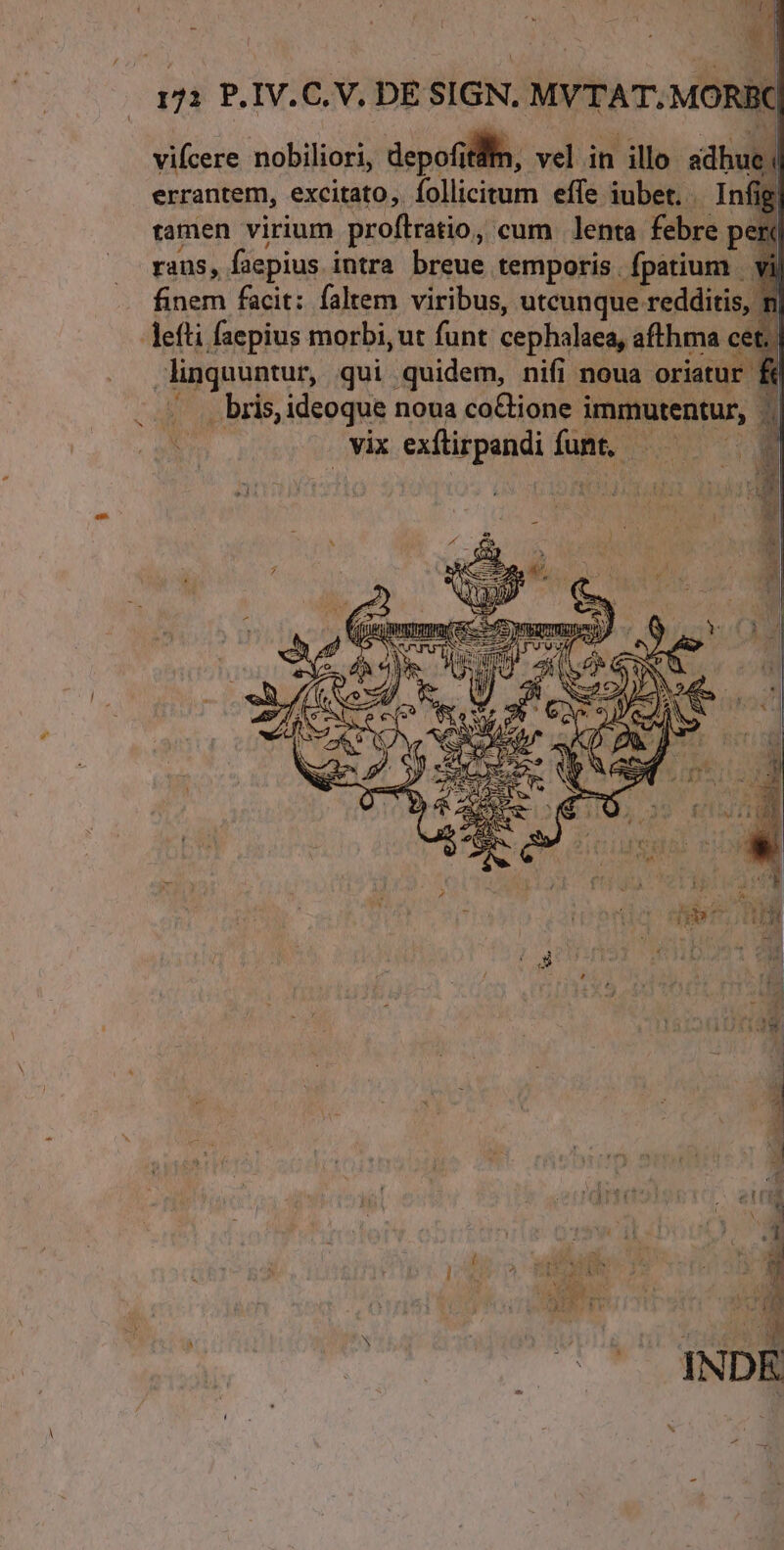 vifcere nobiliori, depofitln, vel in illo: adhue errantem, excitato, ífollicitum effe iubet. . Infi tamen virium proflratio, cum lenta febre p rans, faepius intra breue temporis. fpatium - finem facit: faltem viribus, utcunque redditis, | lefti faepius morbi, ut funt cephalaea, afthma cet. linquuntur, qui quidem, nifi noua oriatur. . . bris, ideoque noua coGione immutentur, E vix exftirpandi funt, HJ