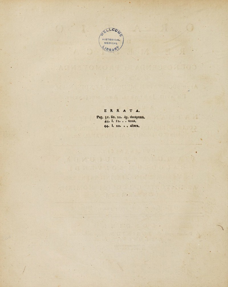 V I I ERRATA. Pag. 31. lin. 22» /egt deceptam, 44, 1, 12» . . unus. 44. 1. so. • , altara, • * * % > ■ '*S, \ i