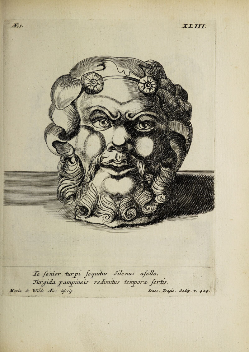 -JEs. JELUI U Jemor -turjjv J~eyiithir Silenus erfello, Jury ida jy a rny i ne is redimitus ferry? ora, J~ertis. Jtaria. fe ~WiU SEri ntfcrip. Se7iec - Tralie. Od-Jip. v. ag.