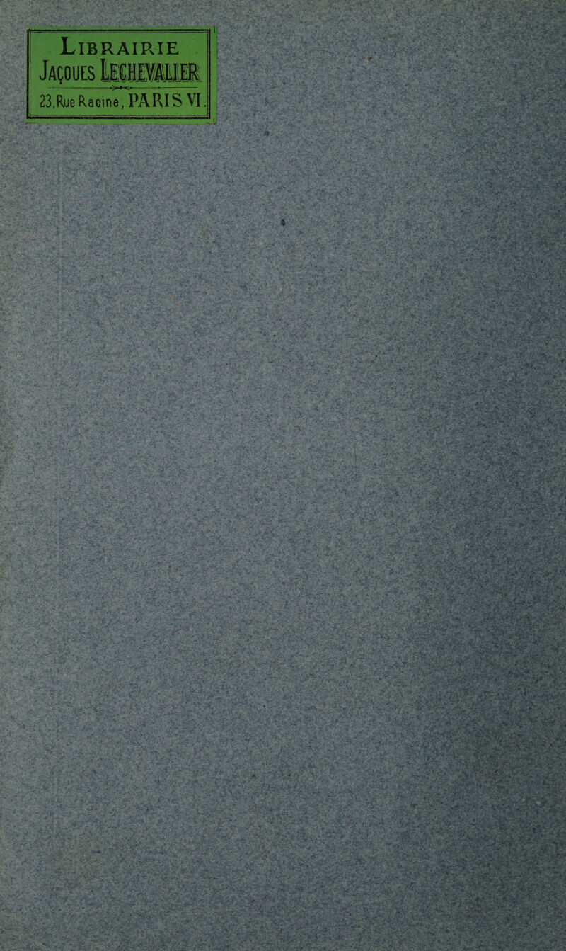 Librairie 23,Rue Racine, PARIS VI.