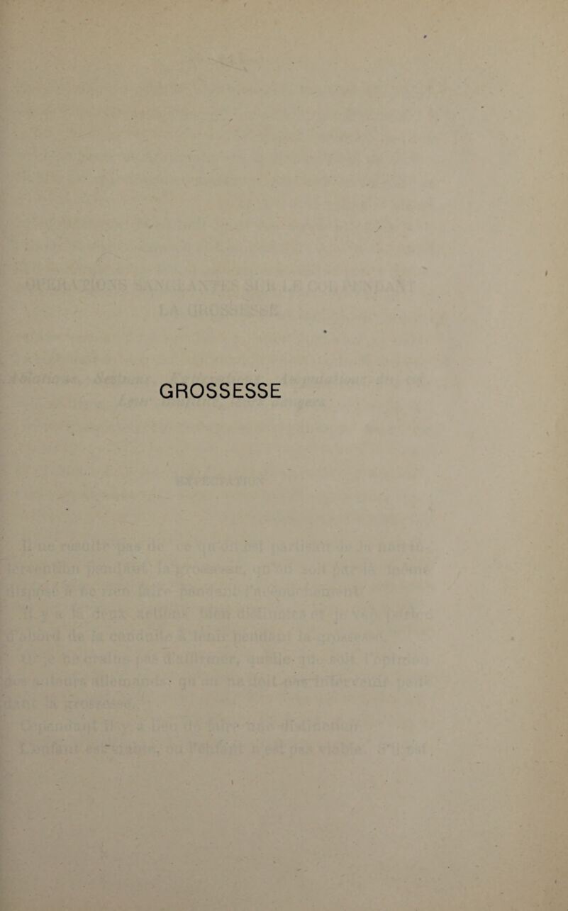 GROSSESSE
