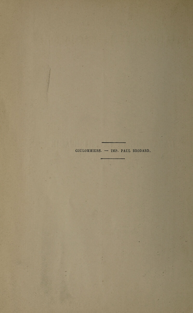COULOMMIERS. — IMP. PAUL BRODARD.