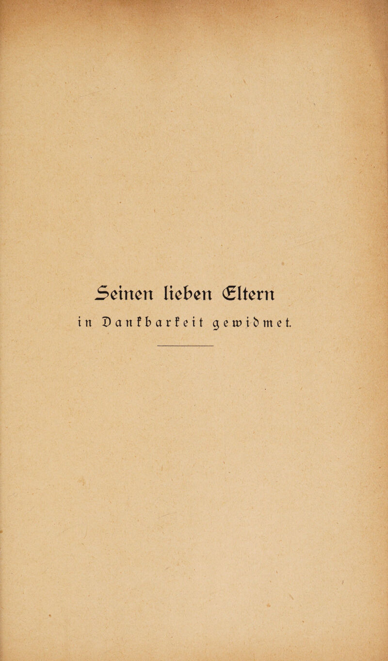 V \ \ . Seinen lieben (Eltern