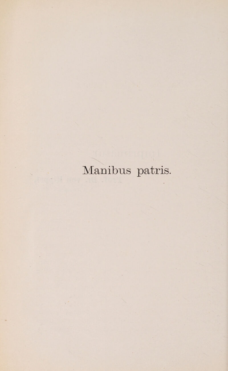 Manibus patris.