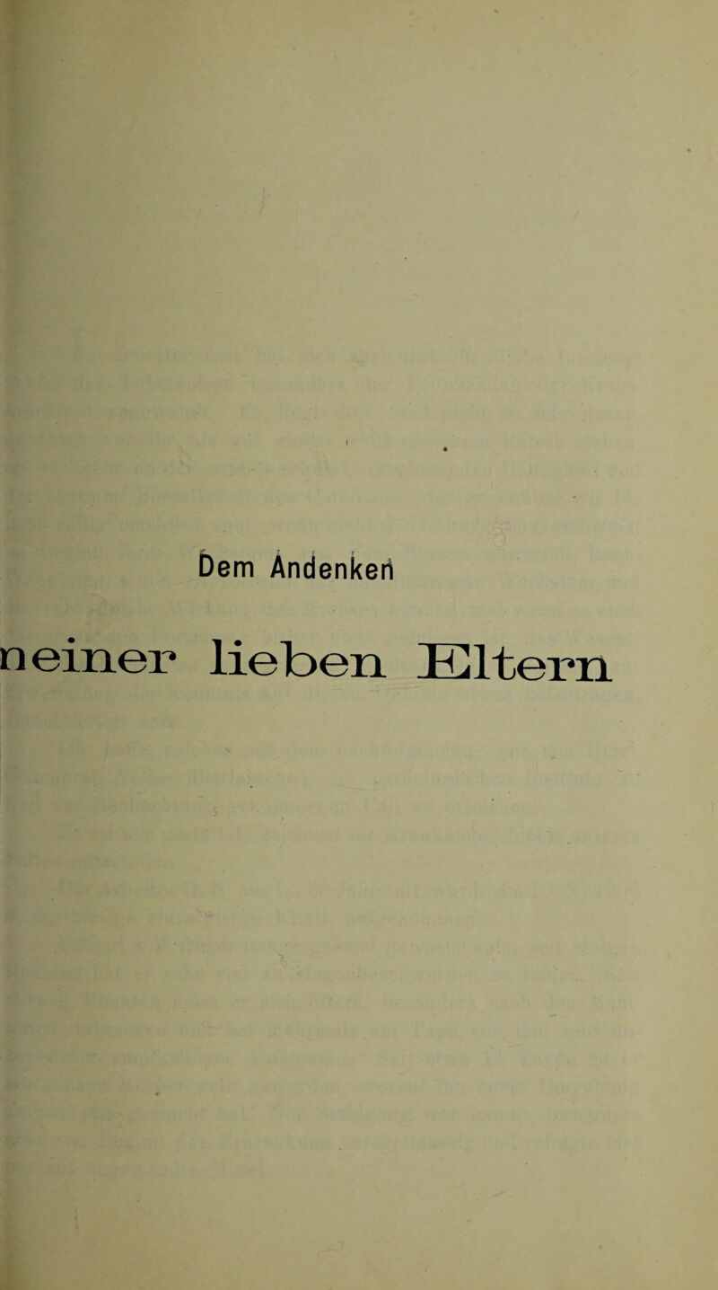 Dem Andenken n einer lieben Eltern