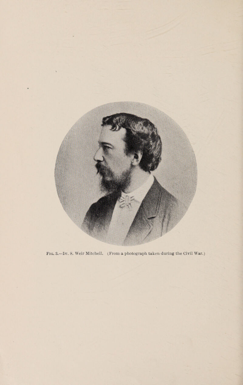 Fig. 3.—Dr. S. Weir Mitchell. (From a photograph taken during the Civil War.)