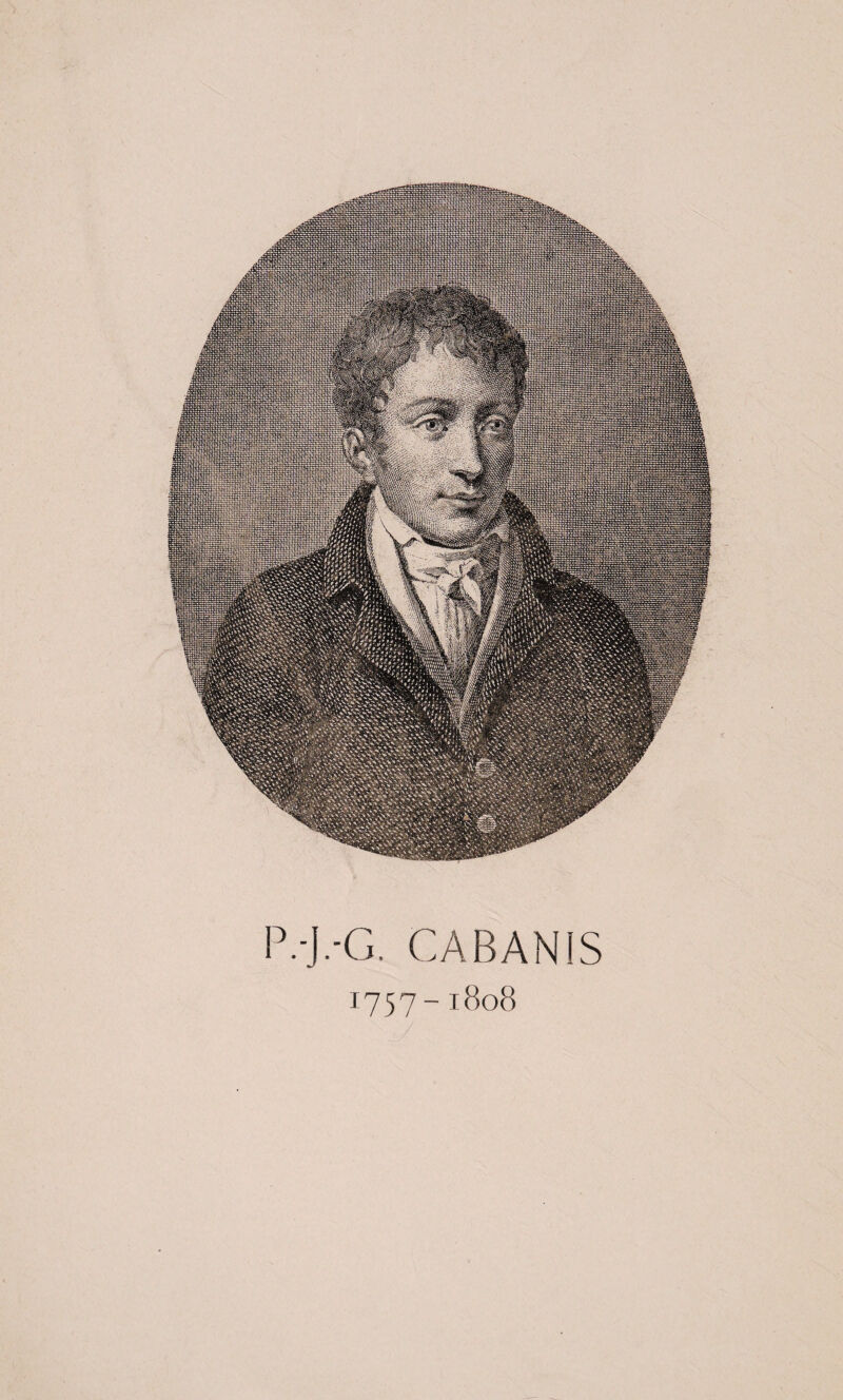 P.-J.-G. CABANIS 1757-1808