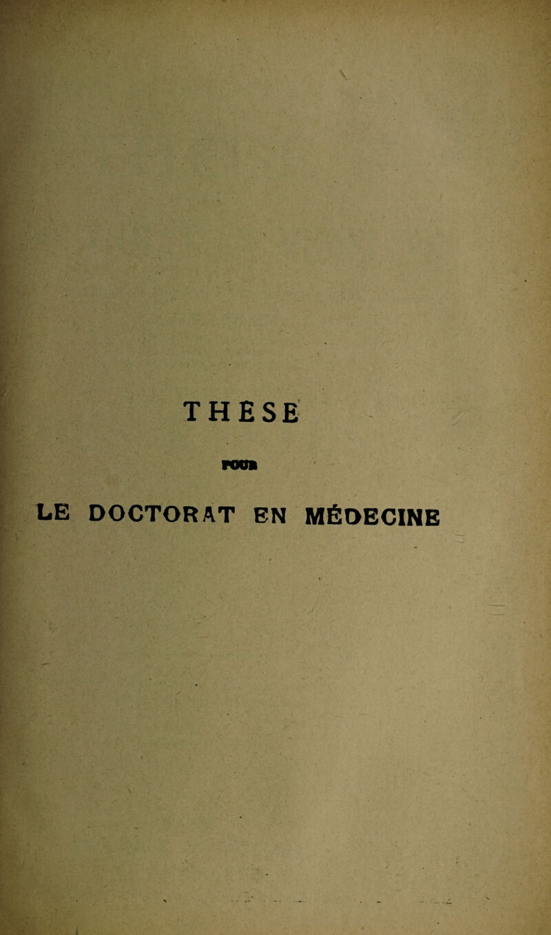 THESE rotm LE DOCTORAT EN MÉDECINE