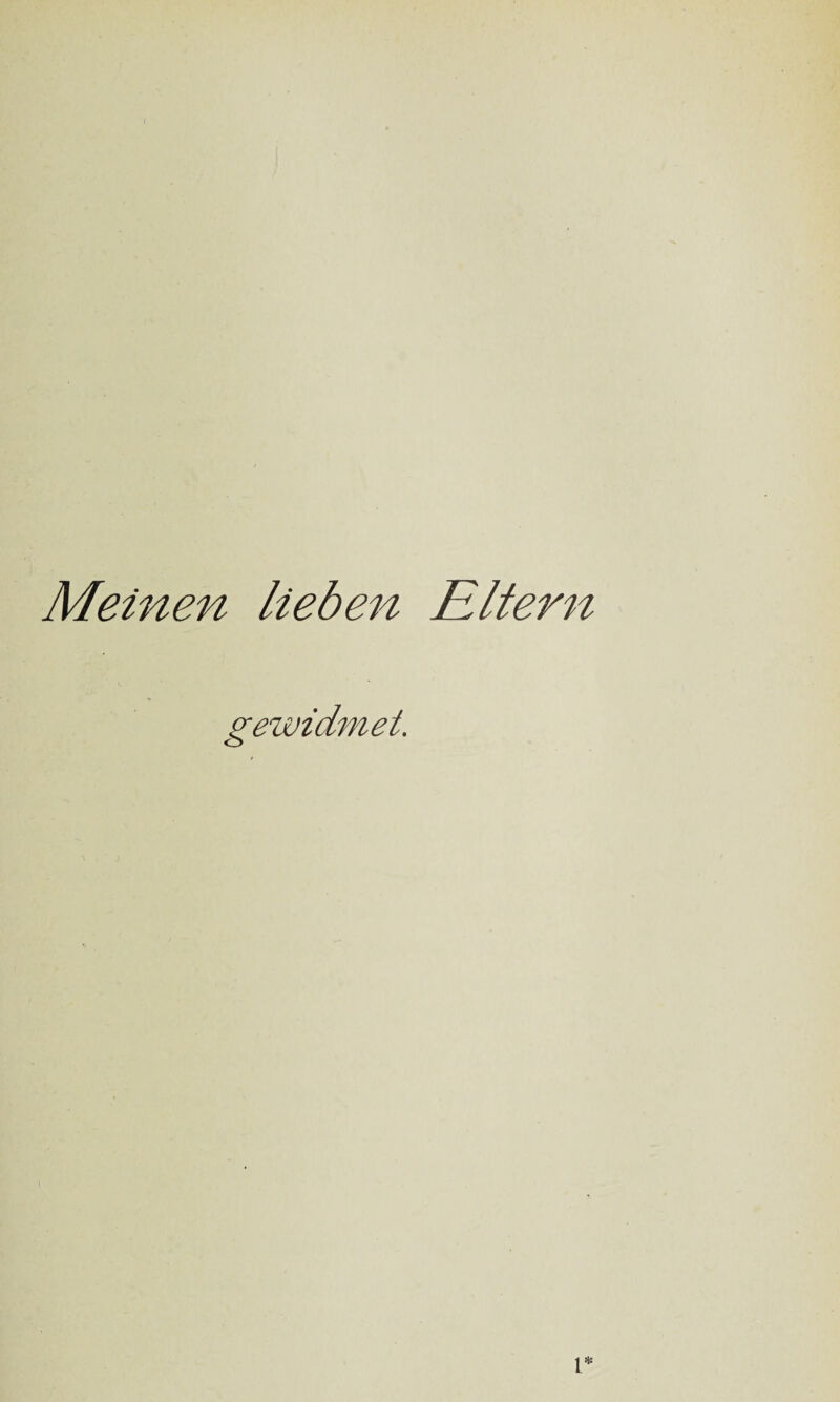 Meinen lieben Eltern gewidmet. r