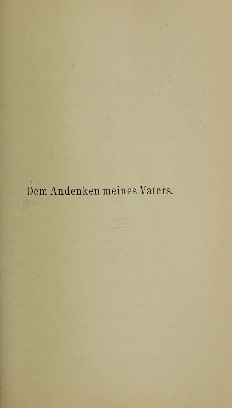 Dem Andenken meines Vaters.