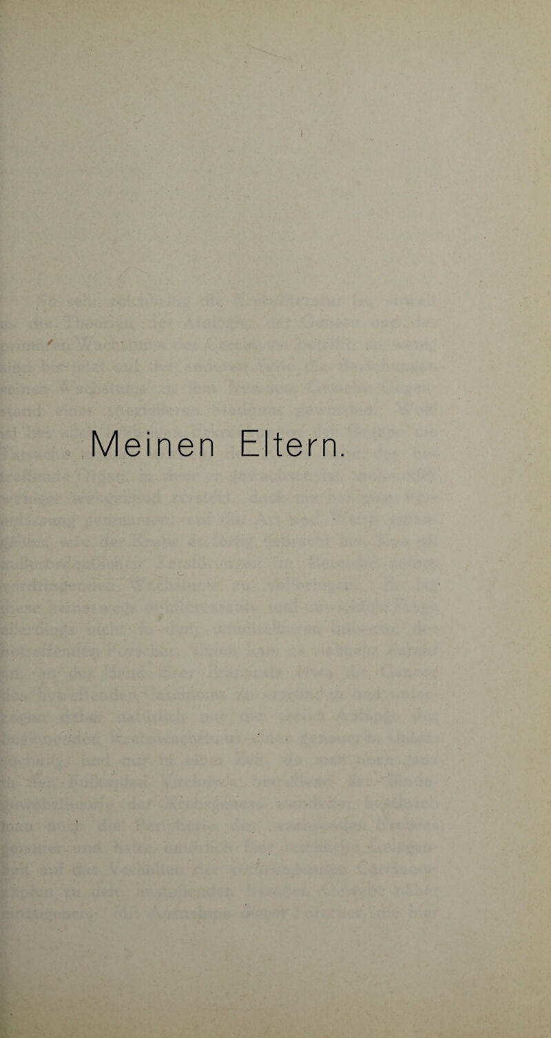 Meinen Eltern.