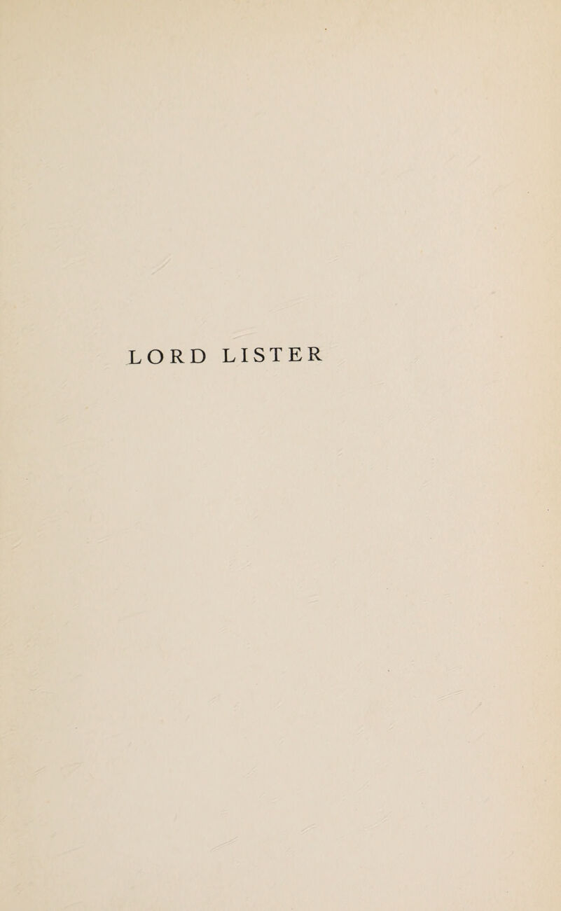 lord lister