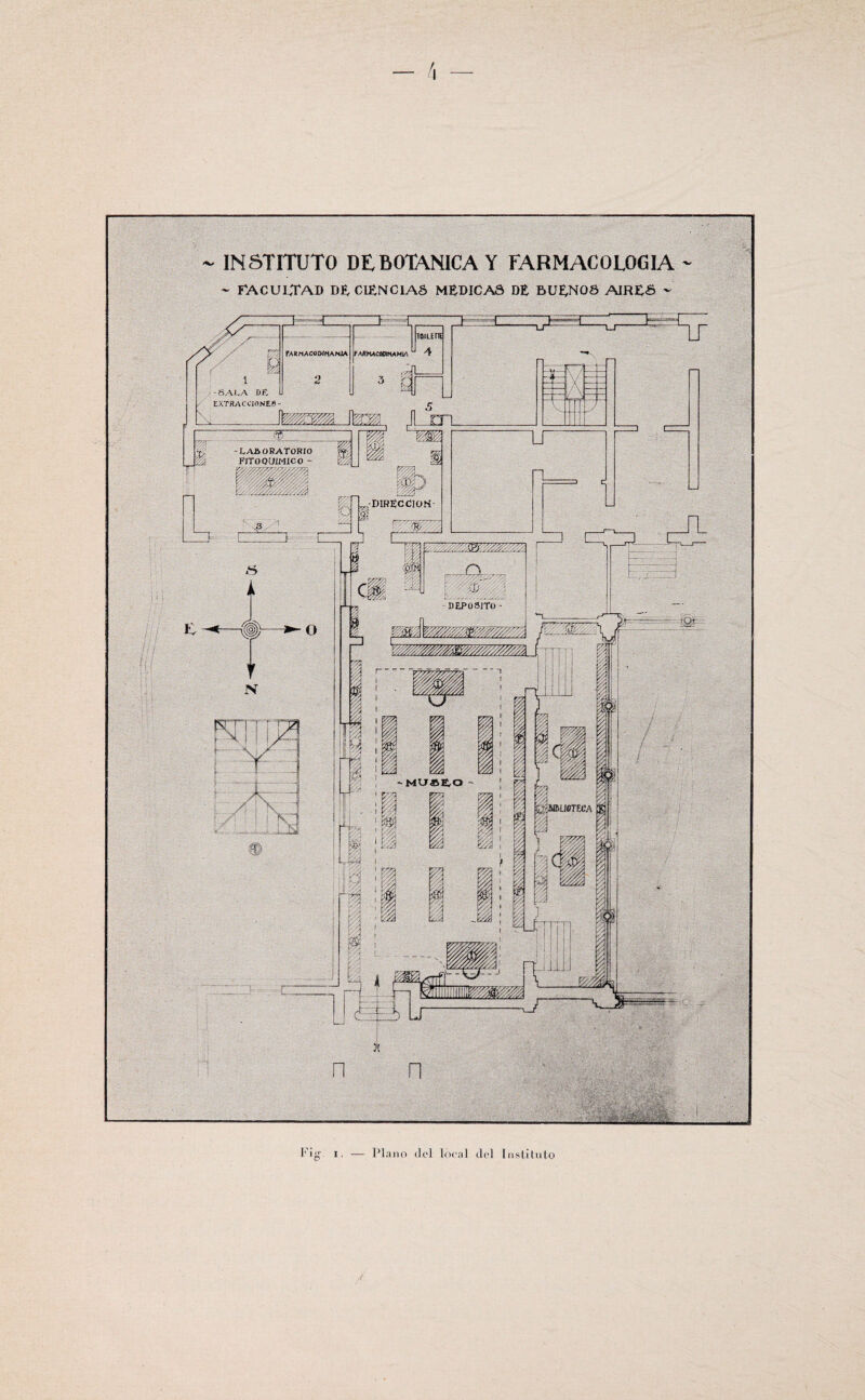 l§£i g x. — Plano del local del Instituto